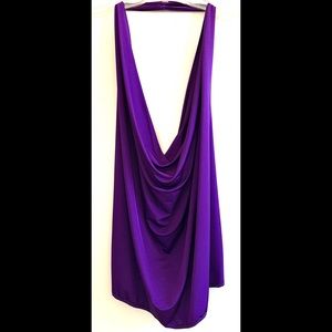 Purple Low cut halter top